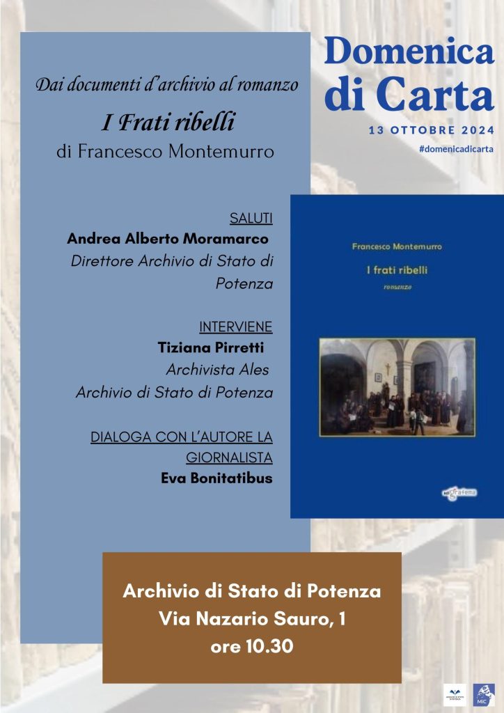 Domeniche di Carta 2024 – Dai documenti d’archivio al romanzo